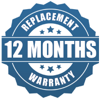 12 month replacement warranty